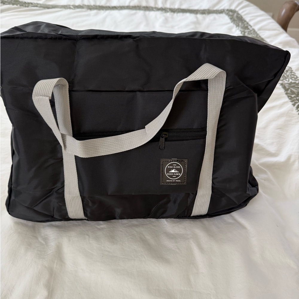 Black and Gray Tote Bag